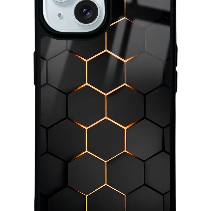 Yellow Carbon Glossy Telefon Kılıfı
