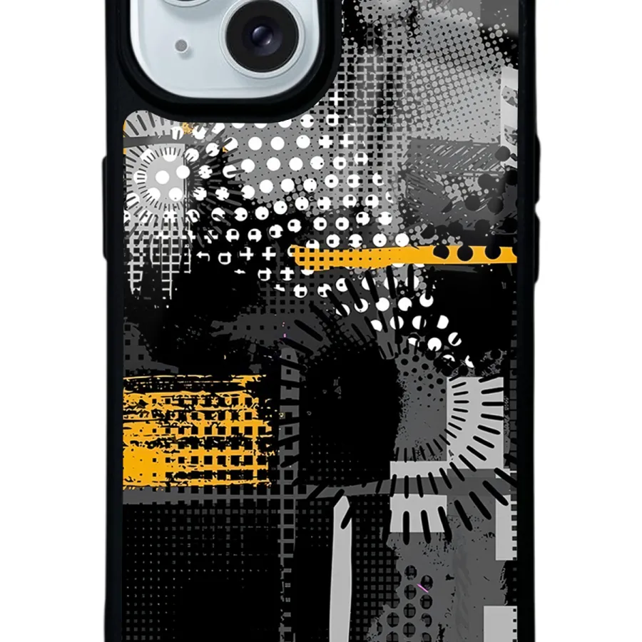 Yellow and Black Glossy Telefon Kılıfı Yellow and Black Glossy Telefon Kılıfı