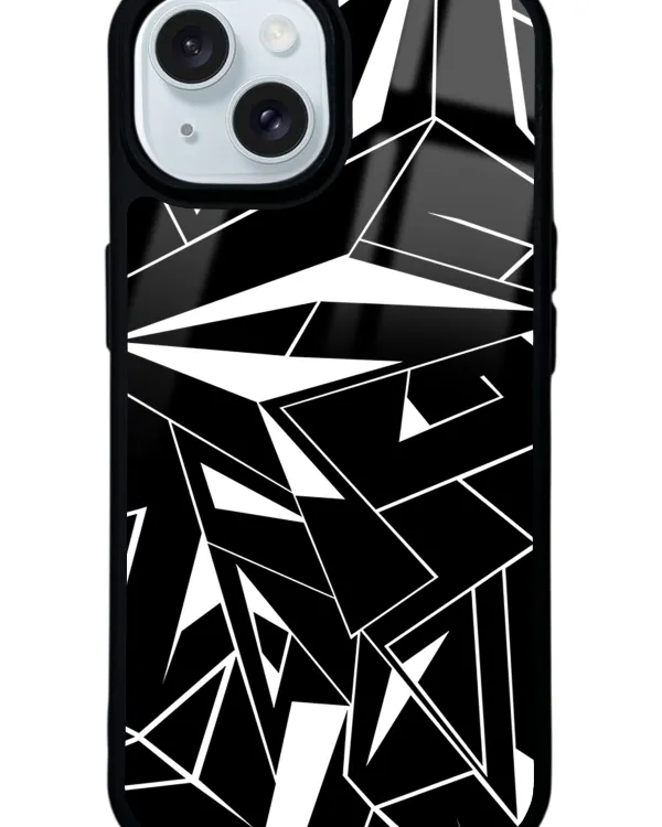 Geometrik Desing Glossy Telefon Kılıfı