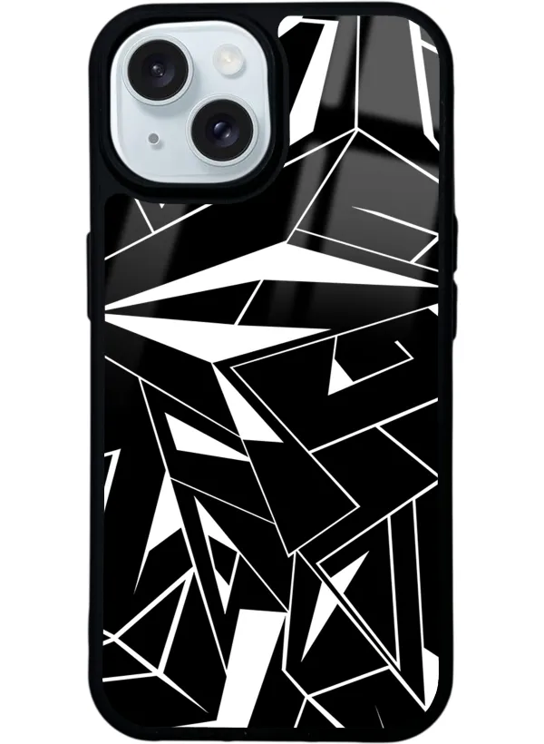 Geometrik Desing Glossy Telefon Kılıfı