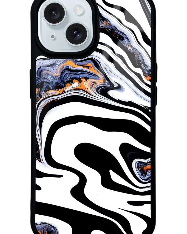 Beyaz Mermer Glossy Telefon Kılıfı
