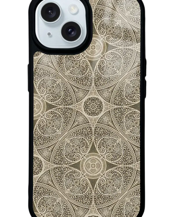 Krem Motif Glossy Telefon Kılıfı
