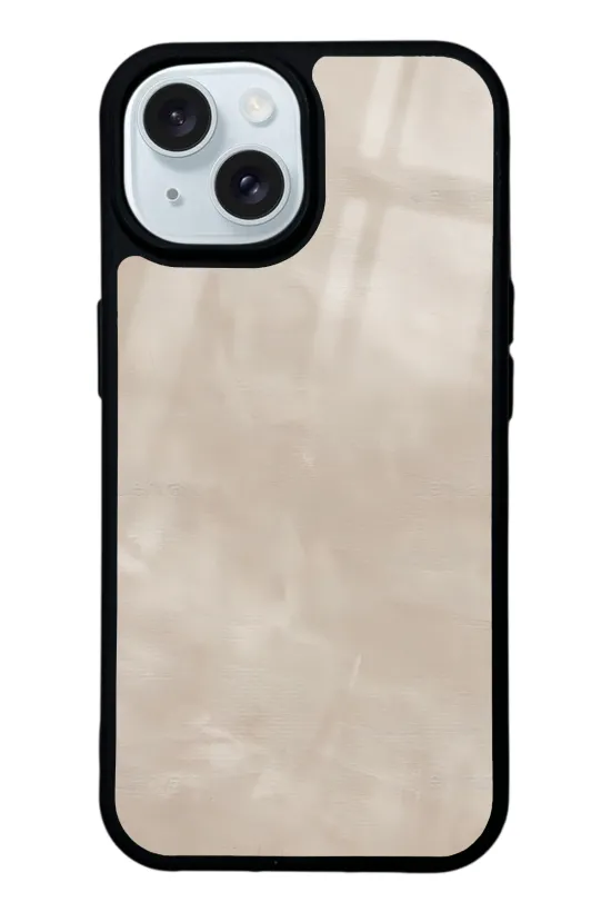 Süt Kahvesi Mermer Glossy Telefon Kılıfı