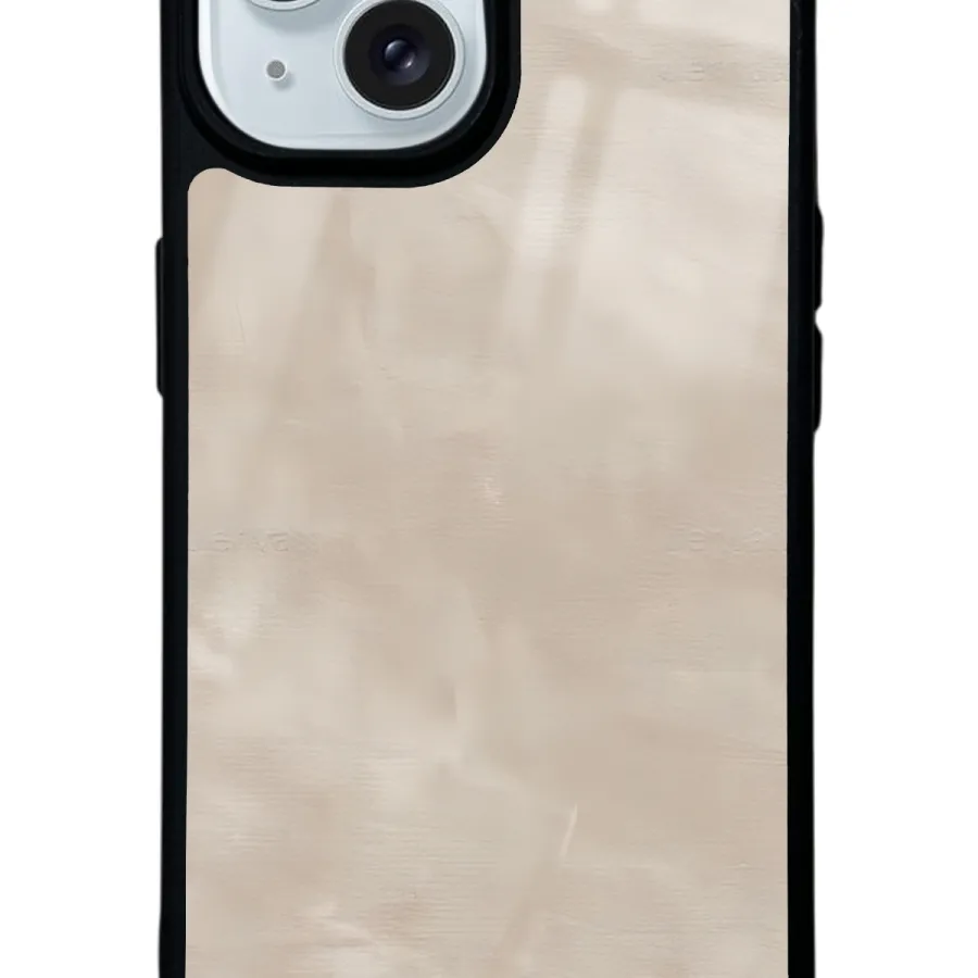 Süt Kahvesi Mermer Glossy Telefon Kılıfı