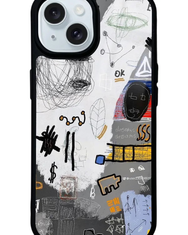 Matematik Tahtası Glossy Telefon Kılıfı