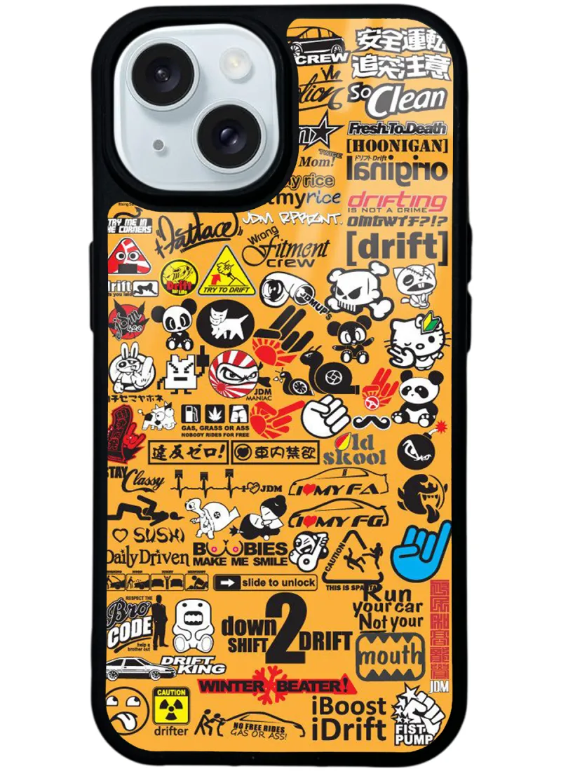 Yellow Sticker Glossy Telefon Kılıfı Yellow Sticker Glossy Telefon Kılıfı