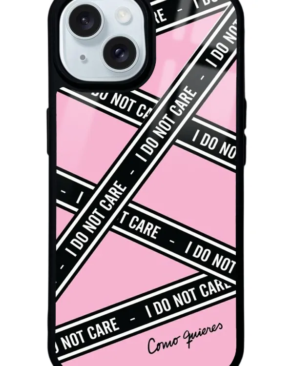 I Don't Care Glossy Telefon Kılıfı