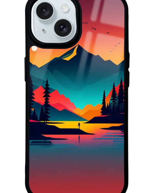 Günbatımı Glossy Telefon Kılıfı