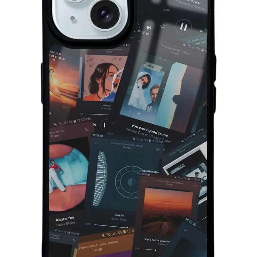 Music Retro Glossy Telefon Kılıfı Music Retro Glossy Telefon Kılıfı