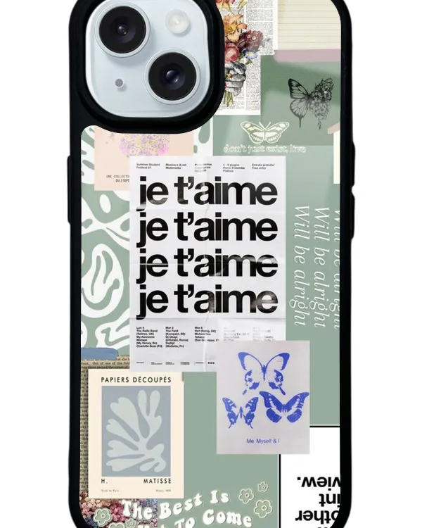 Je T'aime Glossy Telefon Kılıfı