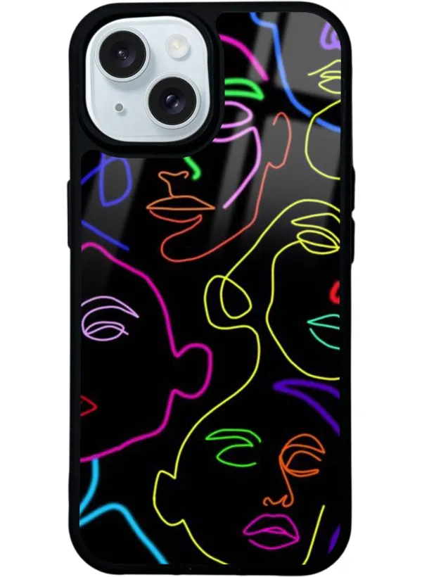 Neon Silüet Glossy Telefon Kılıfı