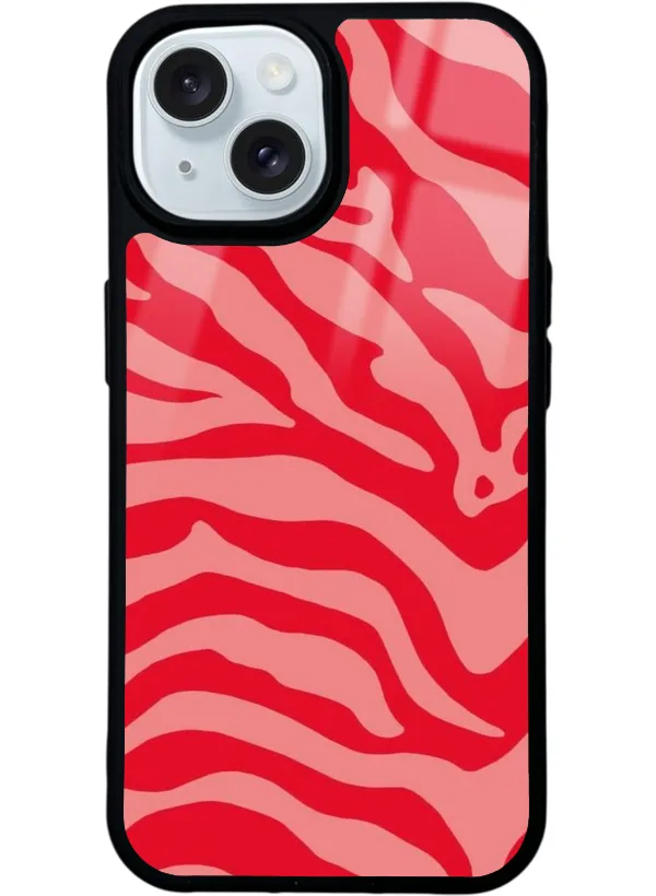 Red Zebra Glossy Telefon Kılıfı