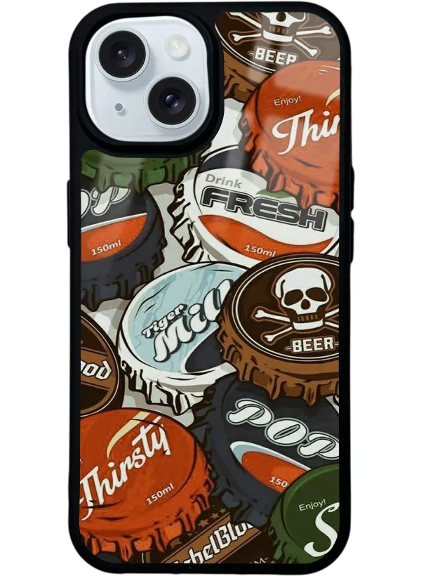 Gazoz Kapağı Glossy Telefon Kılıfı