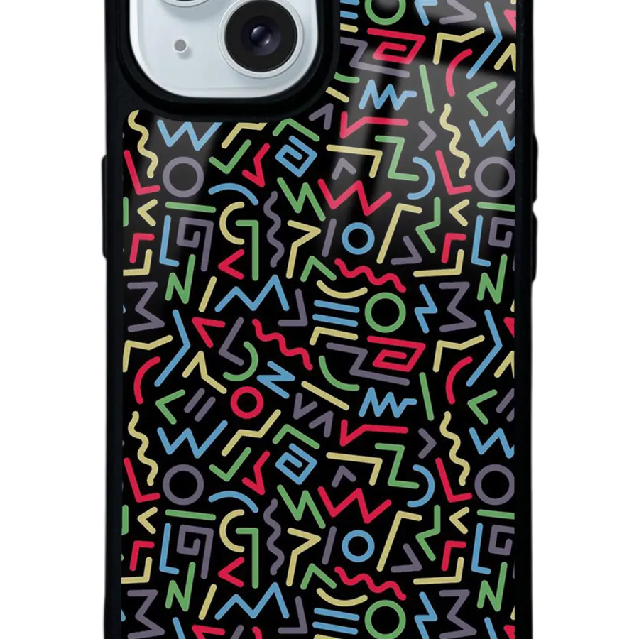 Geometrik Renkler Glossy Telefon Kılıfı Geometrik Renkler Glossy Telefon Kılıfı