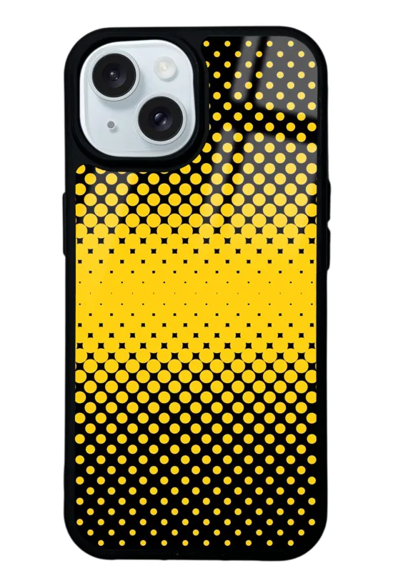 Sarı Karbon Glossy Telefon Kılıfı