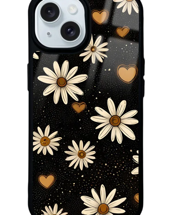 Midnight Daisies Glossy Telefon Kılıfı