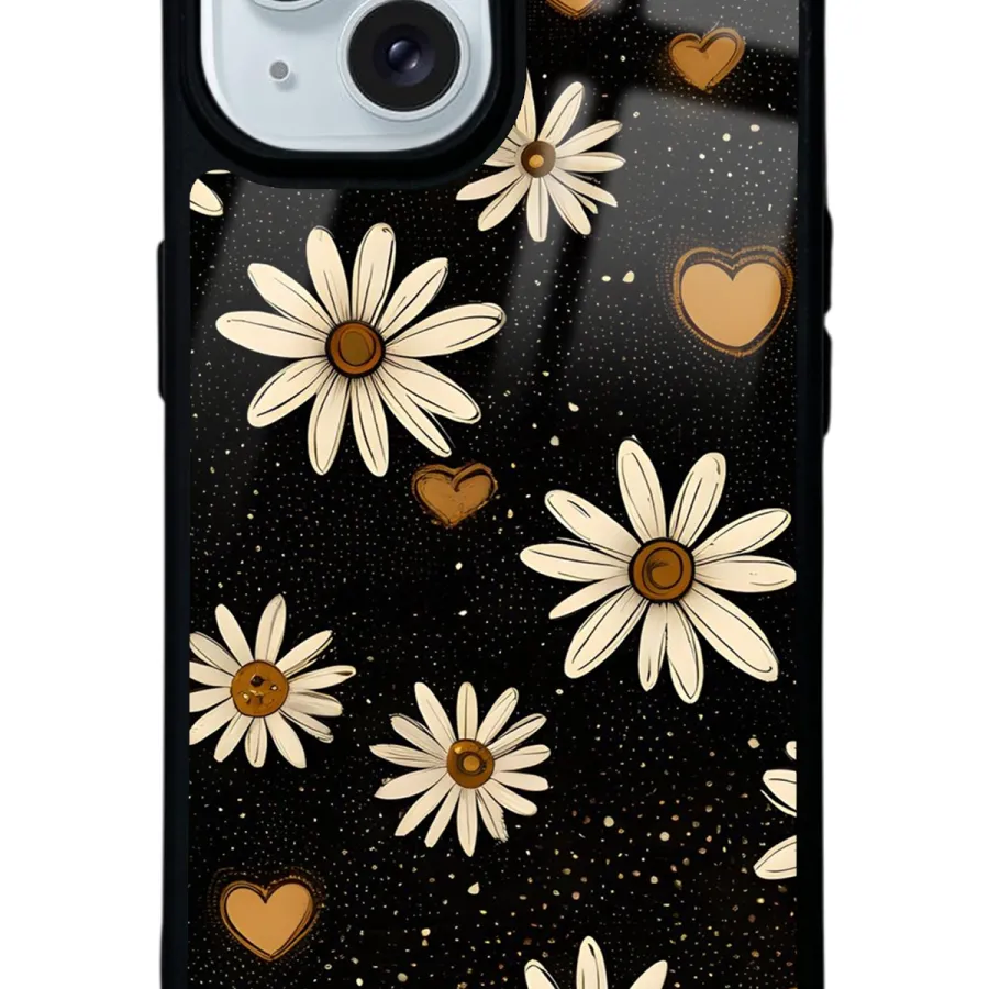 Midnight Daisies Glossy Telefon Kılıfı