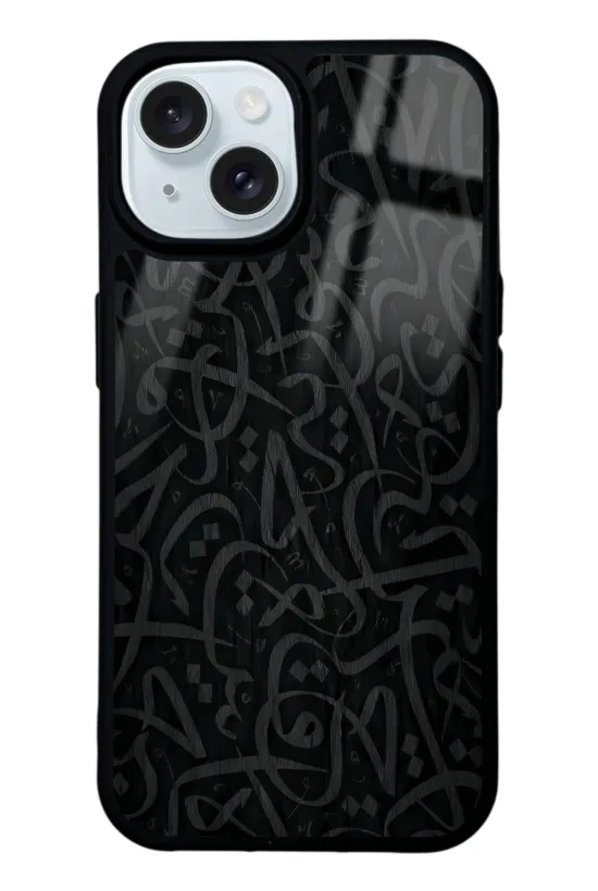 Siyahın Alfabesi Glossy Telefon Kılıfı