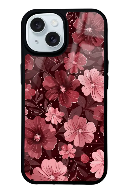 Velvet Burgundy Glossy Telefon Kılıfı