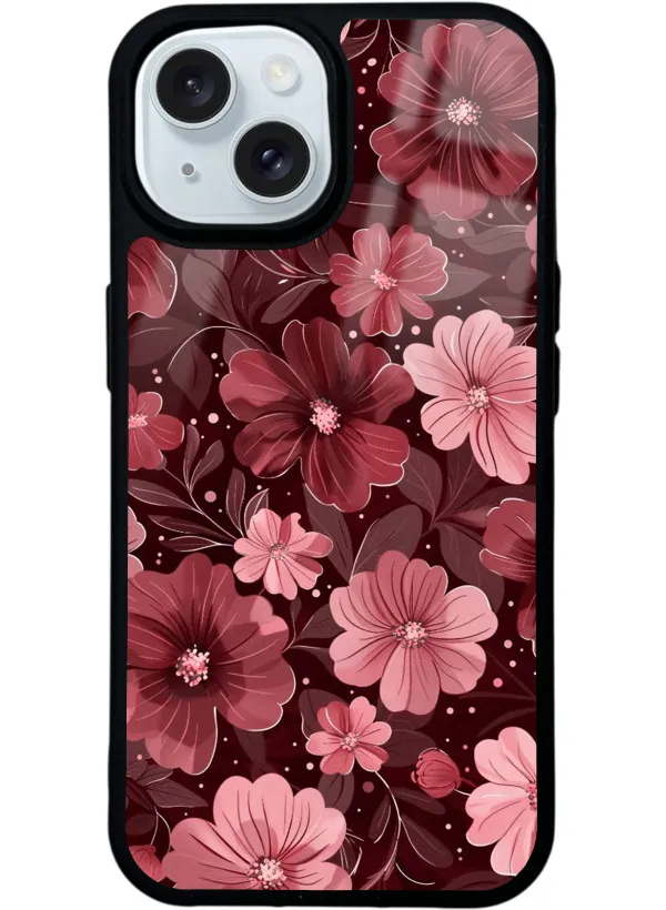 Velvet Burgundy Glossy Telefon Kılıfı