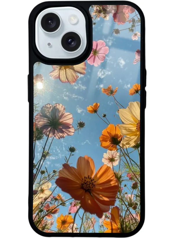 Floral Nebula Glossy Telefon Kılıfı