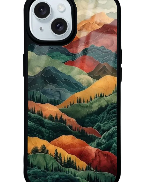 Doğanın Katmanları Glossy Telefon Kılıfı