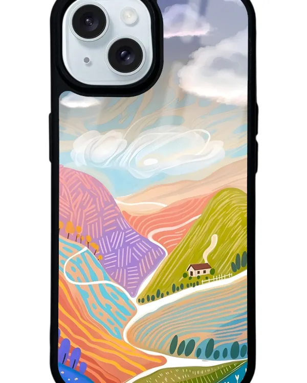 Akışkan Vadiler Glossy Telefon Kılıfı