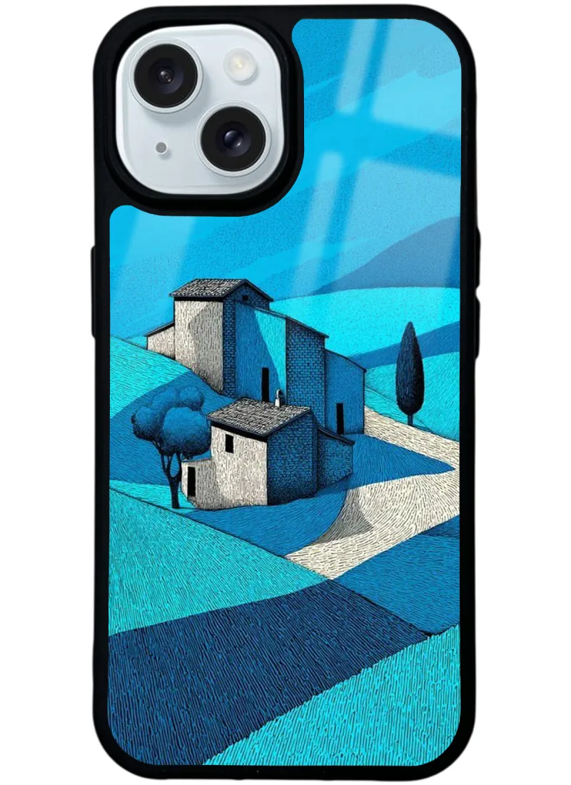Turkuaz Gravür Glossy Telefon Kılıfı Turkuaz Gravür Glossy Telefon Kılıfı