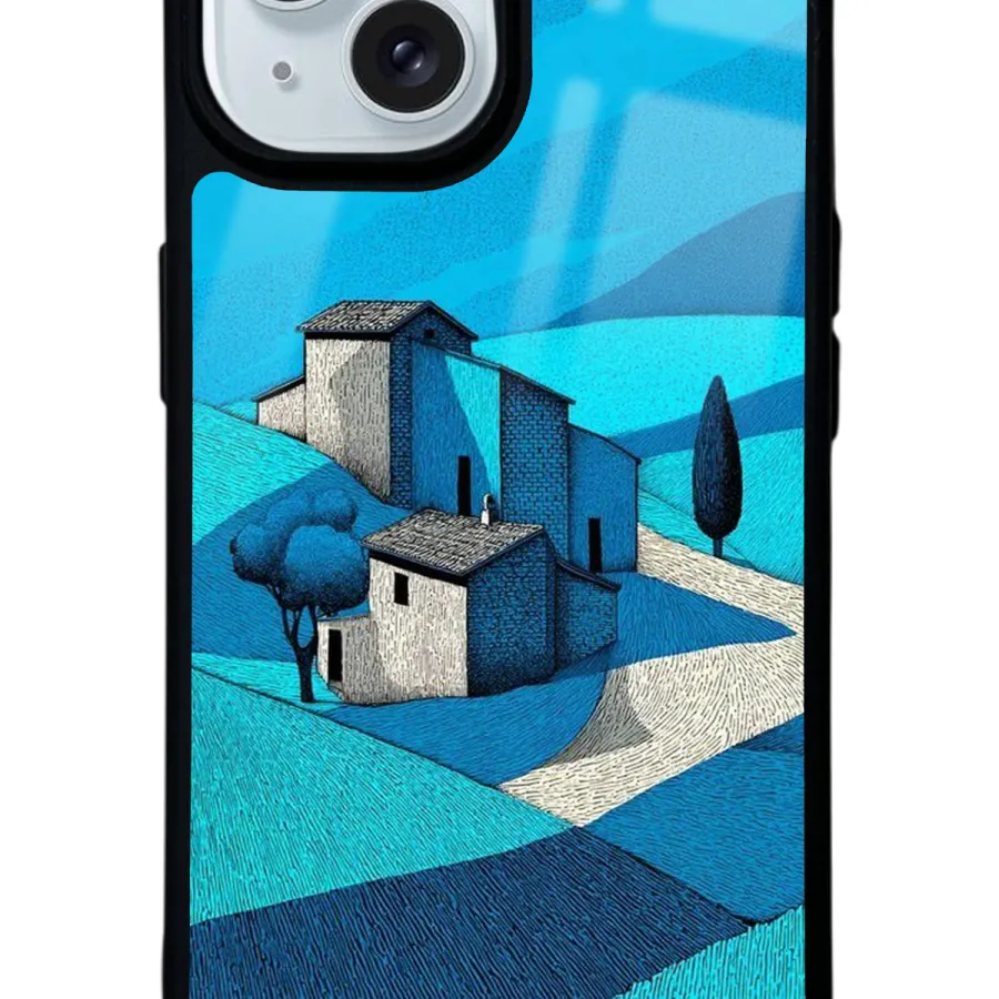 Turkuaz Gravür Glossy Telefon Kılıfı Turkuaz Gravür Glossy Telefon Kılıfı
