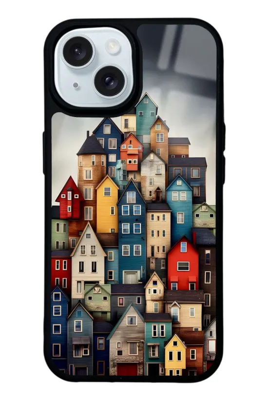 Stacked Realities Glossy Telefon Kılıfı