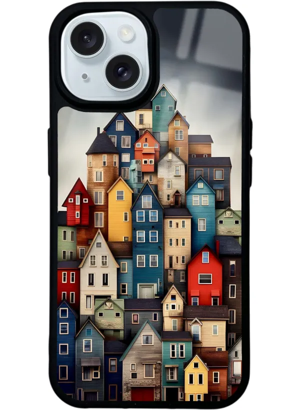 Stacked Realities Glossy Telefon Kılıfı