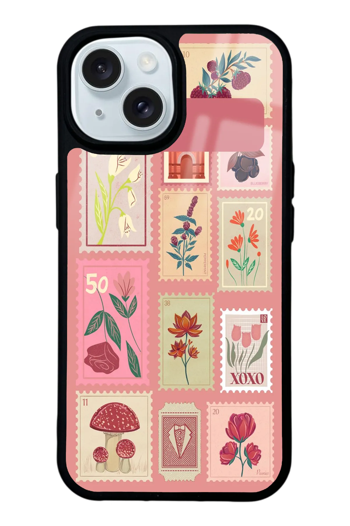 Vintage Philately Glossy Telefon Kılıfı