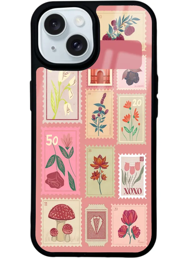 Vintage Philately Glossy Telefon Kılıfı