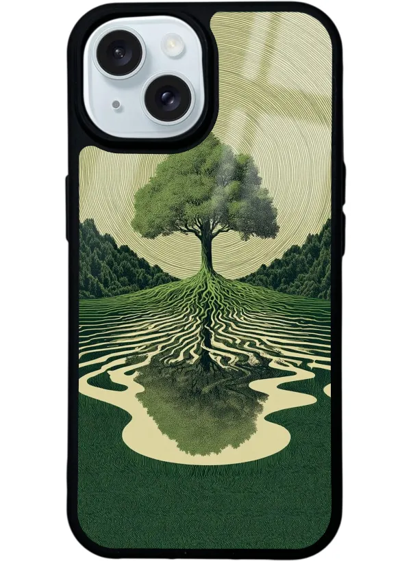 The Zen Oak Glossy Telefon Kılıfı
