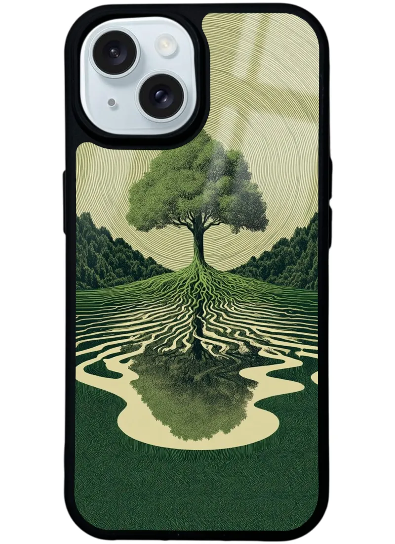 The Zen Oak Glossy Telefon Kılıfı