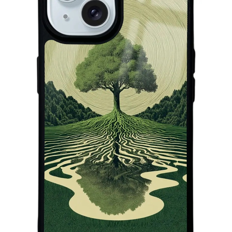 The Zen Oak Glossy Telefon Kılıfı