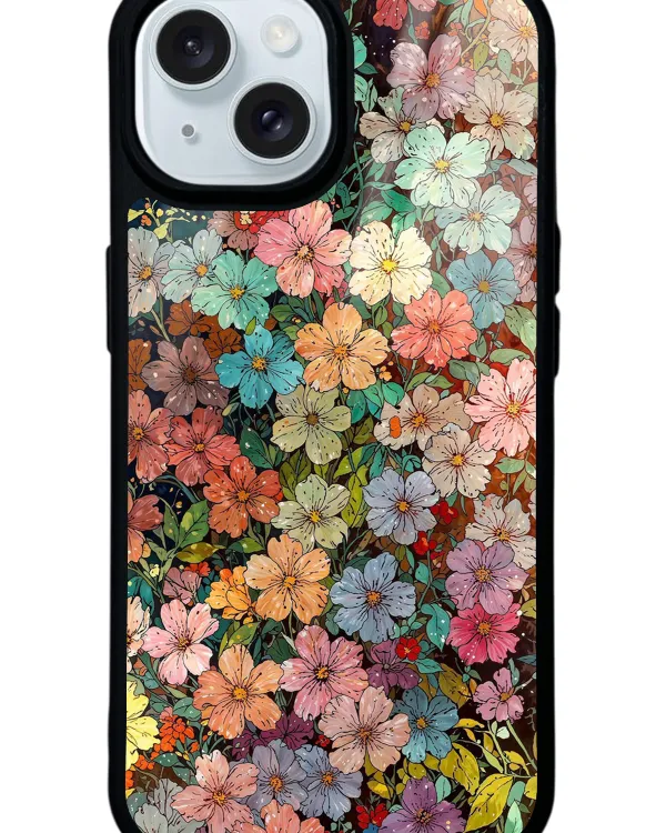 Floral Tapestry Glossy Telefon Kılıfı