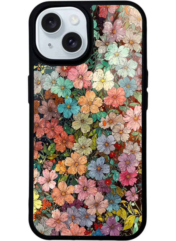 Floral Tapestry Glossy Telefon Kılıfı