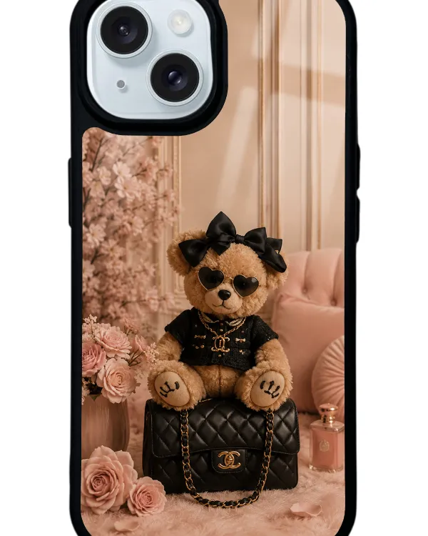 Glam Teddy Noir Glossy Telefon Kılıfı