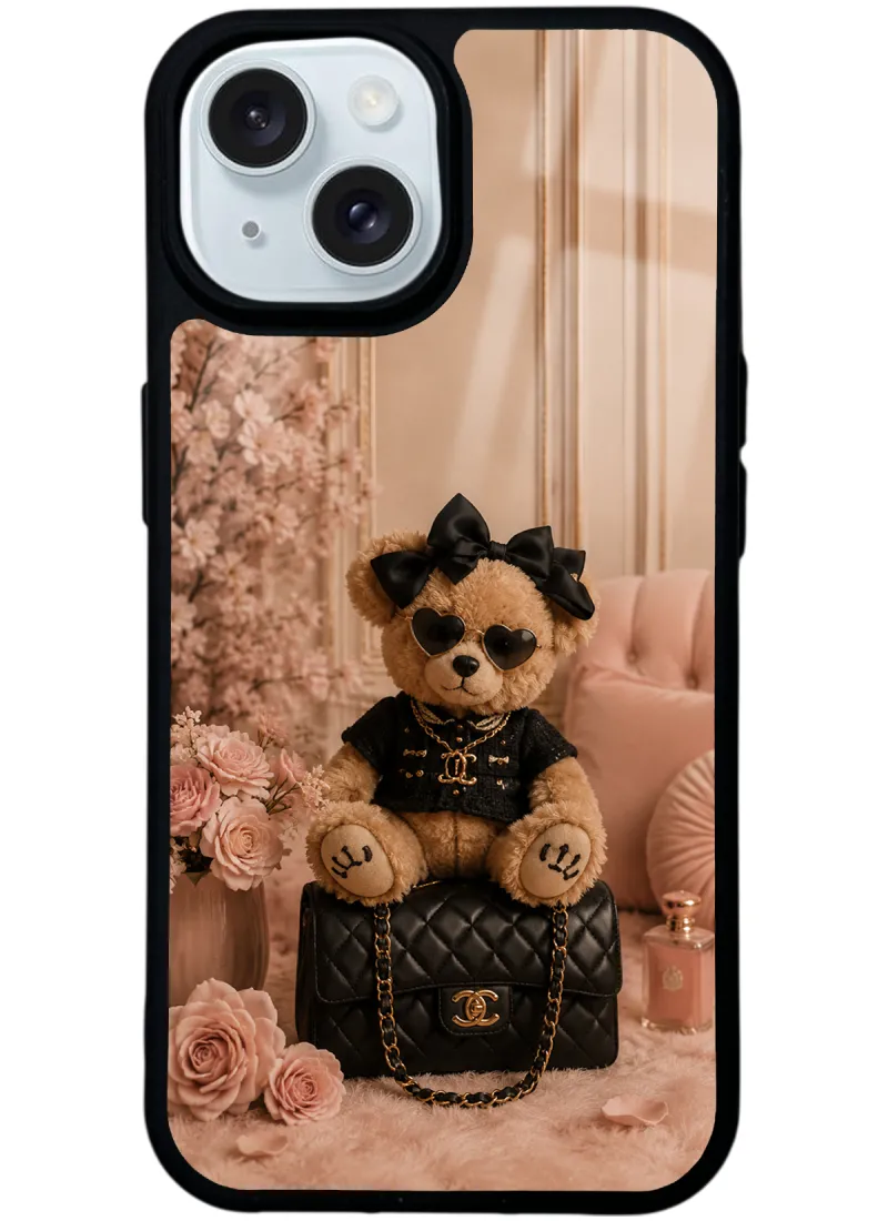 Glam Teddy Noir Glossy Telefon Kılıfı