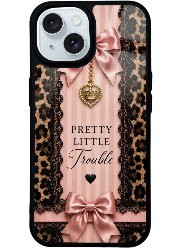 Pretty Leopard Bow Glossy Telefon Kılıfı