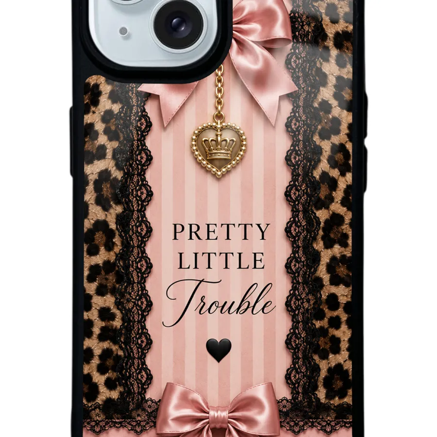 Pretty Leopard Bow Glossy Telefon Kılıfı Pretty Leopard Bow Glossy Telefon Kılıfı