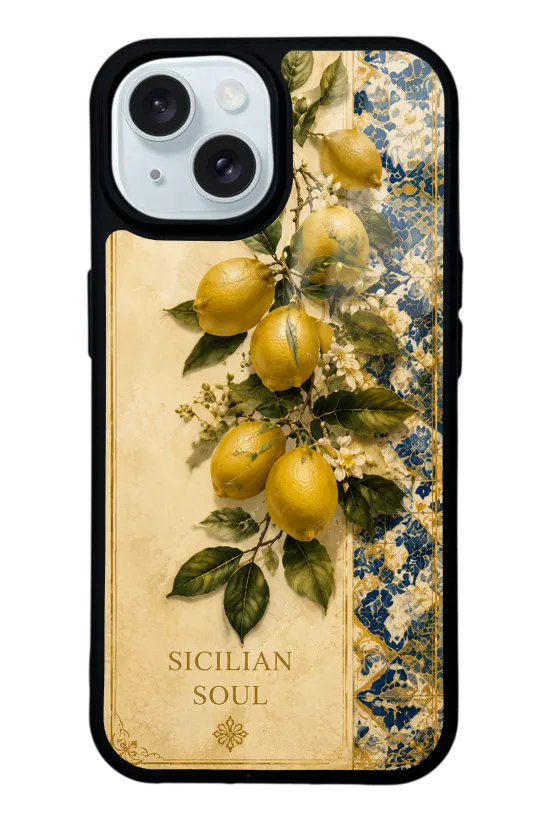 Sicilian Lemon Garden Glossy Telefon Kılıfı