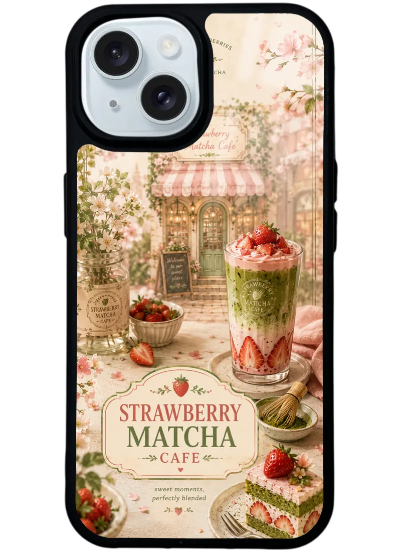 Strawberry Matcha Dream Glossy Telefon Kılıfı Strawberry Matcha Dream Glossy Telefon Kılıfı