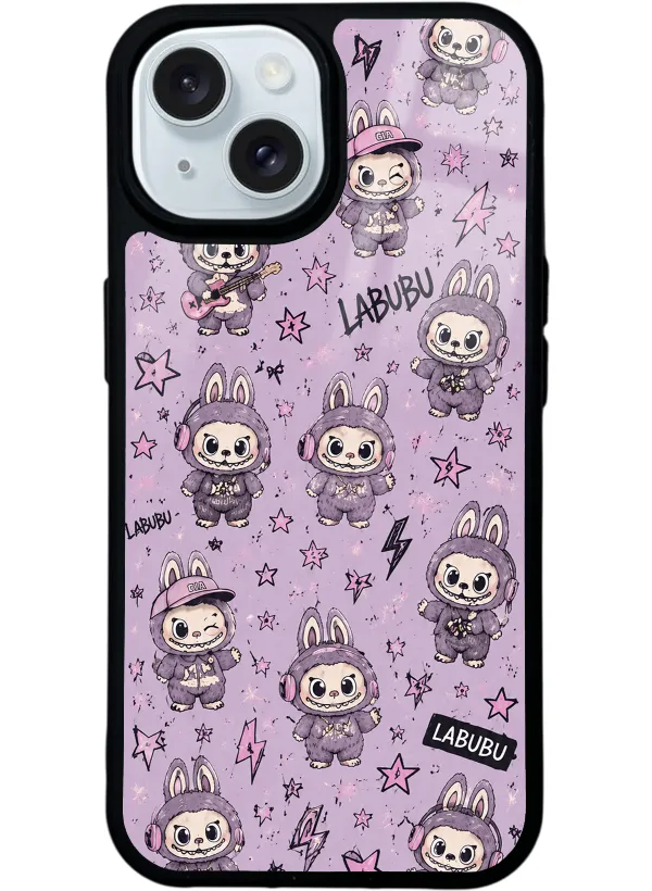 Lavender Labubu Glossy Telefon Kılıfı