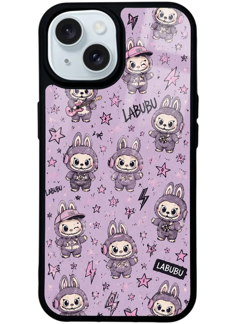 Lavender Labubu Glossy Telefon Kılıfı