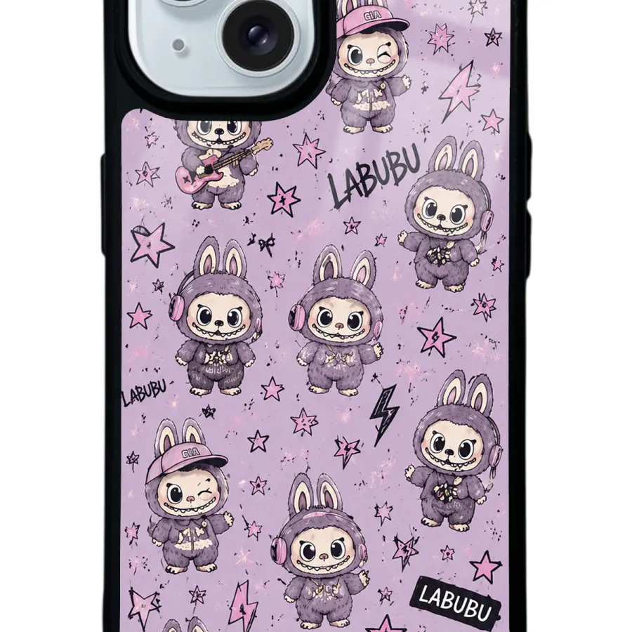 Lavender Labubu Glossy Telefon Kılıfı