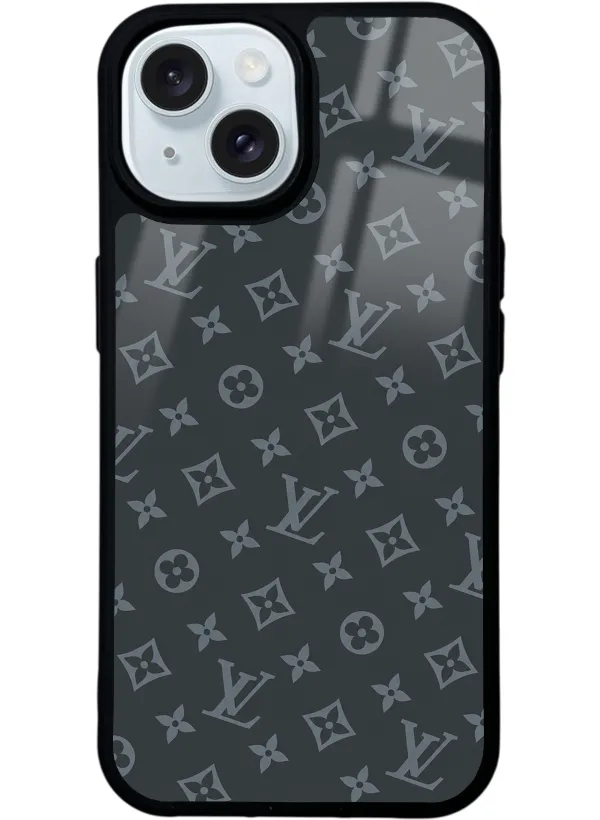 Gray LV Glossy Telefon Kılıfı