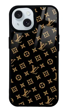 Black LV Glossy Telefon Kılıfı
