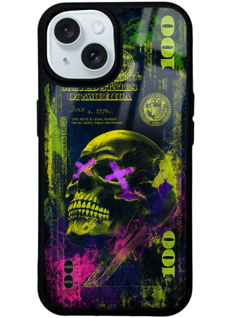 Yellow Neon Skull Chaos Glossy Telefon Kılıfı Yellow Neon Skull Chaos Glossy Telefon Kılıfı